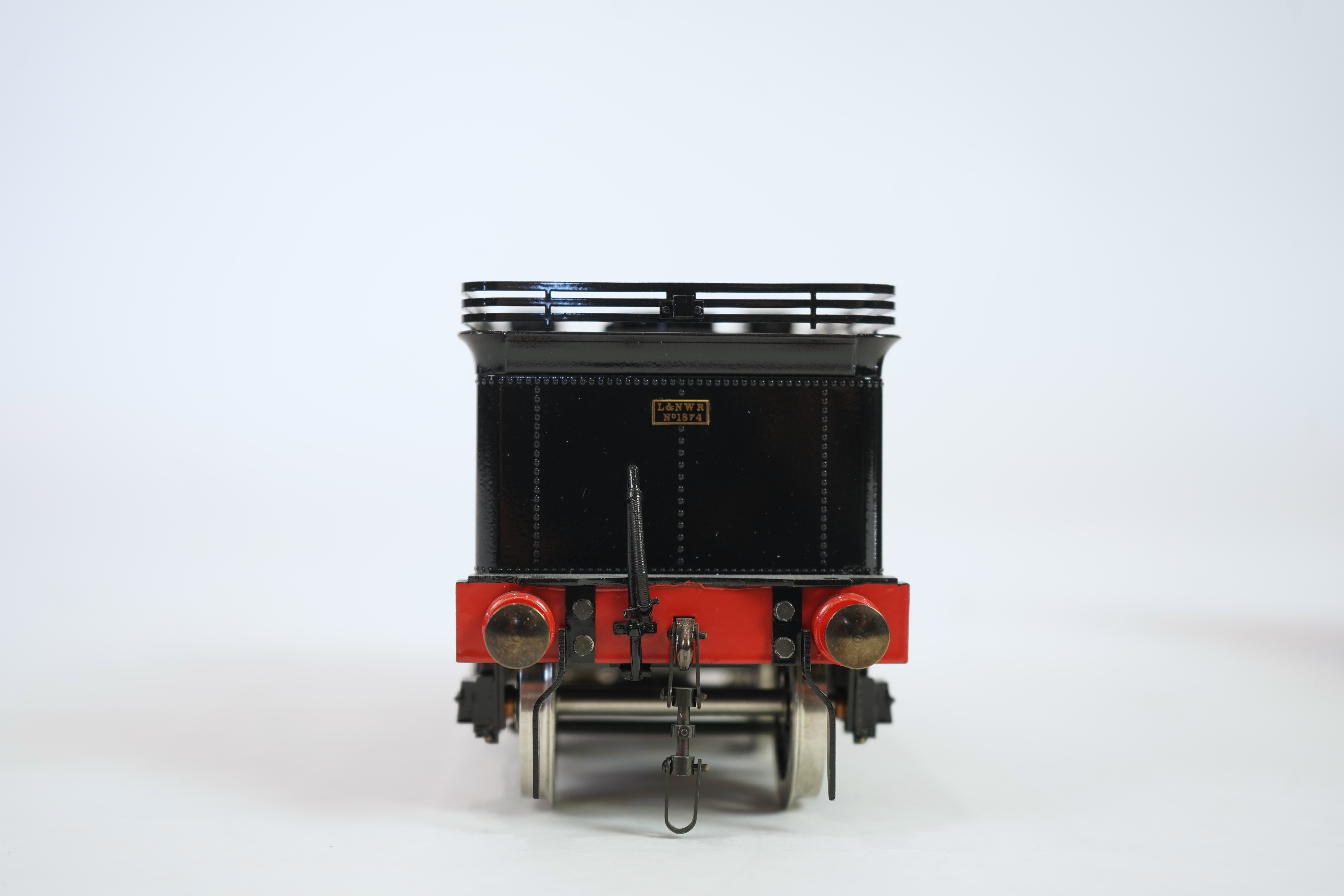 A Gauge One Aster Hobbies live steam LMS Precedent Class, 2-4-0 tender locomotive, in the final unlined black livery as Snowdon 5001, with spirit fired working two cylinder motion.